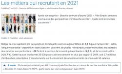 Service public - Les métiers qui recrutent en 2021