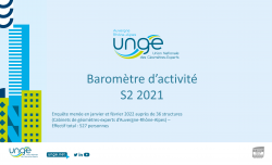 Baromètre d'activité UNGE Auvergne-Rhône-Alpes - Résultats 2ème semestre 2021