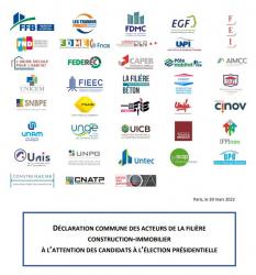 Déclaration commune pour le ministère de la Construction durable et de l’Aménagement du territoire